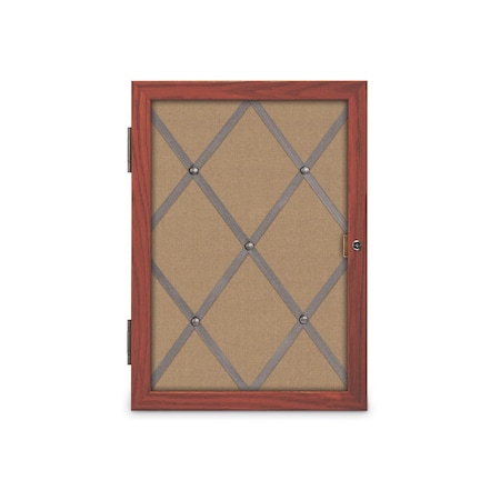 United Visual Products Sliding Door 12" Wood Framed Display Cas, UVDC1651-OAK-BLACK UVDC1651-OAK-BLACK
